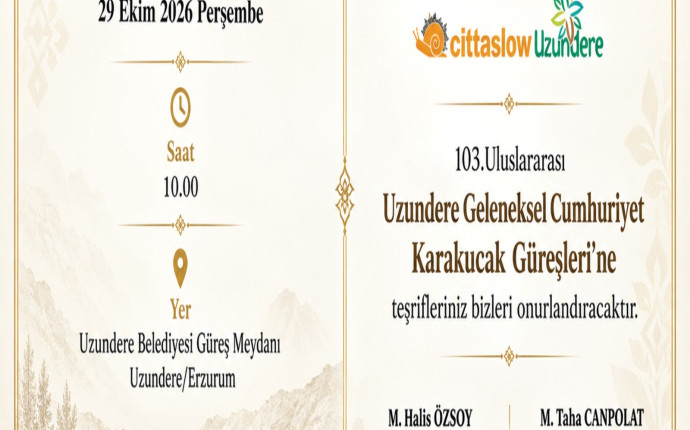 103. Uluslararası Uzundere Geleneksel Cumhuriyet Karakucak Güreşleri Heyecanı Başlıyor!